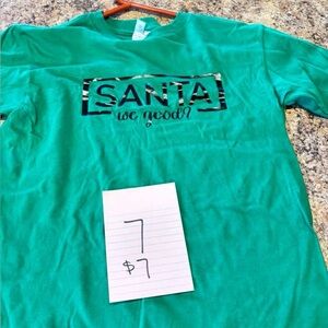 Green Kids Shirt - Santa We Good?